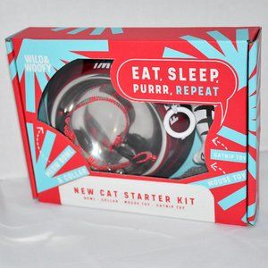 Wild & Woofy New Cat Starter Kit - 4 Piece Set NIB